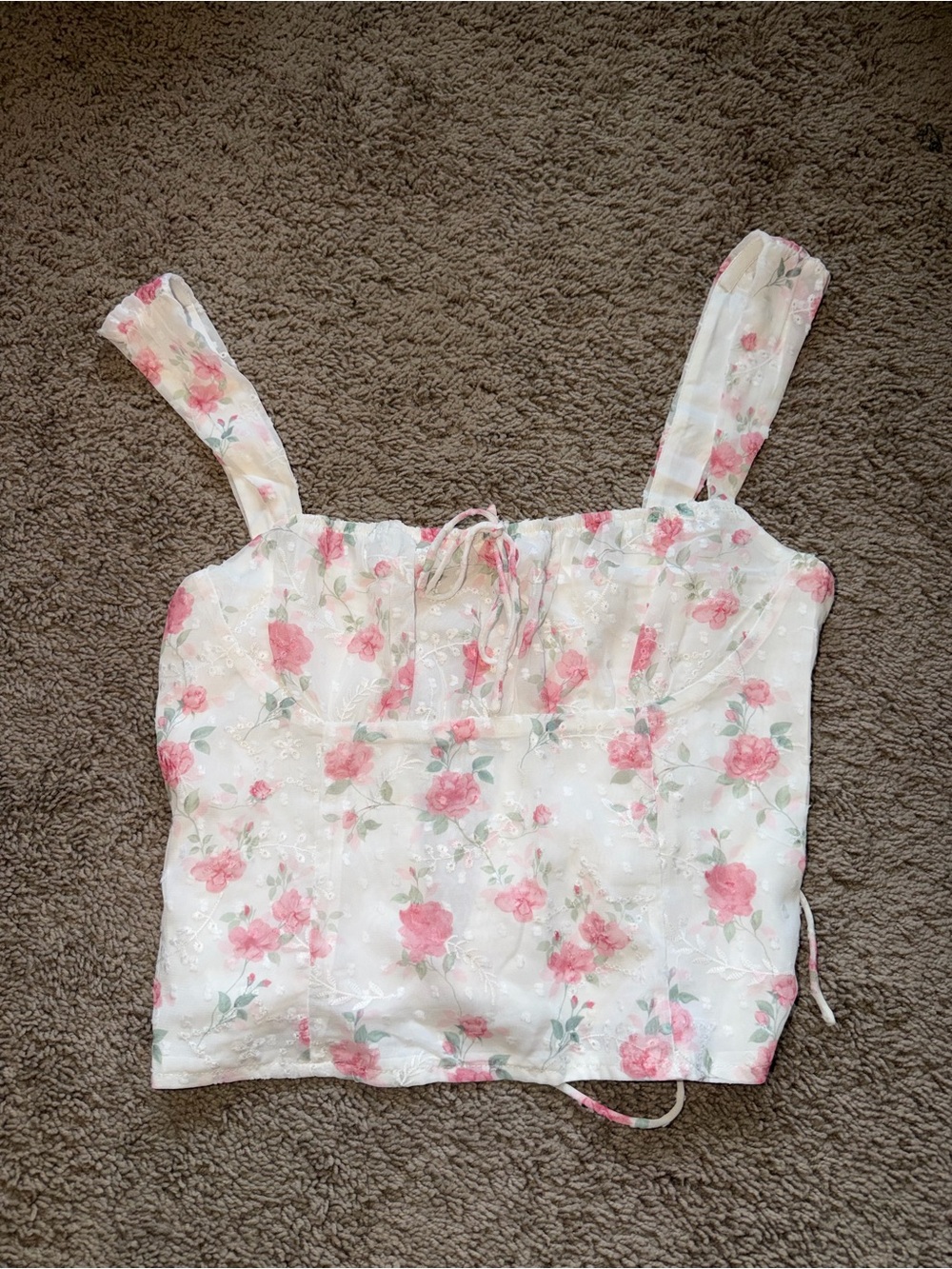 Pink floral top